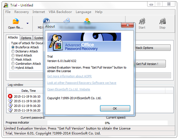 Office鿴(Advanced Office Password Recovery) V6.01.632