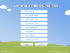 UʦGhost Win8.1 X64 ǿװ2017.01(ü)